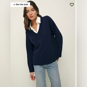 Reformation Sienna Oversized Twofer Sweater